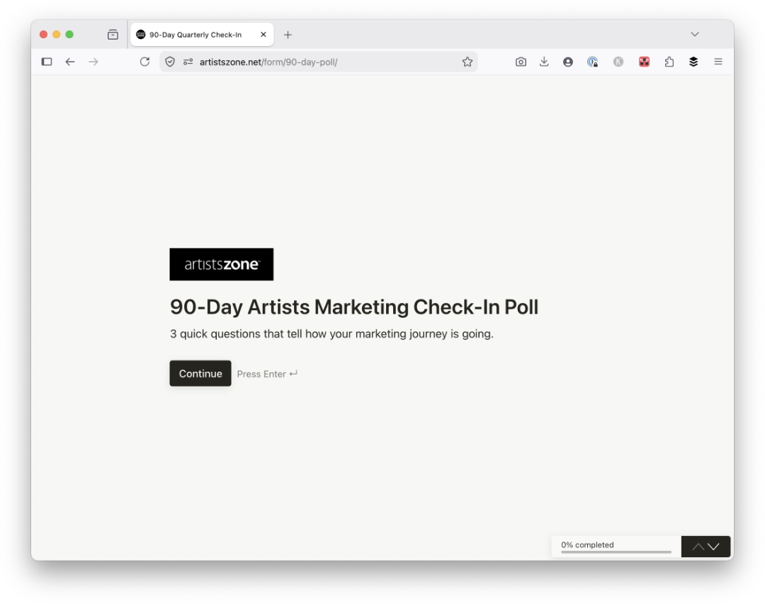 ArtistsZone™ 90-Day State Of Artists Poll